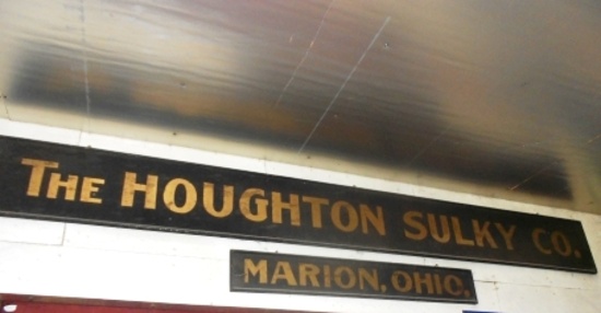 2 pc. Houghton Sulky Co. Marion, Oh – wood sign
