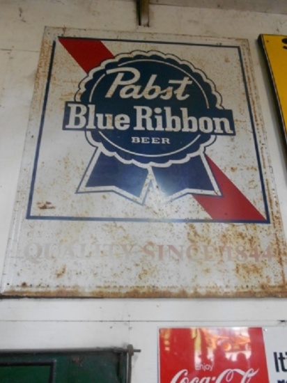 Pabst Blue Ribbon sign