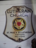 St. Pauls EV Lutheran Church sign