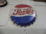 Pepsi bottle cap sign