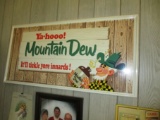 Mountain Dew metal sign
