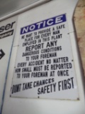 Notice Safety sign