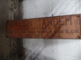 Galion Iron Works – Galion tandem metal plate
