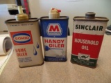 (3) Oil Cans Sohio/Sinclair/Marathon