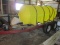 1000 gal. poly nurse tank, tandem axle, 5 hp. gas  pump, wash tank