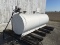 Steel 1000 gal. dbl. wall horizontal fuel tank w/Gas Boy  elect. meter pump