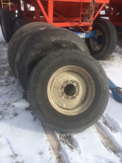 22.5 spare tire on rim