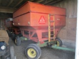 J&M 250 bu. gravity wagons, ext. tongues, float tires,  J&M 10 ton. gears