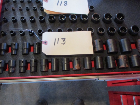 Snap-On 1/2 14 pc. metric impact socket set