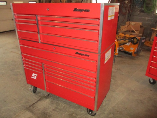 Snap-On 54" eleven drawer double bank Master series roll cabinet, bottom chest