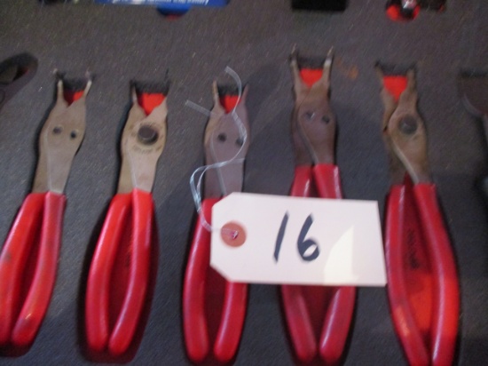 Snap-On 5 pc. snap ring plier set