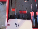 Snap-On 5 pc. flat tip electronic screwdriver set