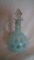 Blue opalescent cruet,