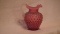 Cranberry opalescent pitcher