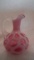 Cranberry opalescent ewer