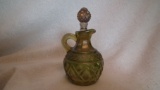 Green carnival cruet with fancy stopper