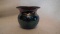 Spittoon, peacock blue/green carnival