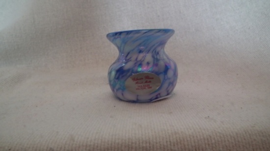 Blue & white spittoon toothpick holder,