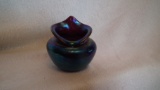 Spittoon, purple/blue carnival