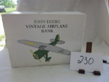 JD vintage airplane bank NIB