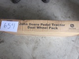 JD Pedal Tractor w/dual wheel pack NIB