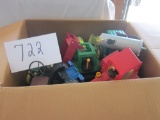 lot of 8 Misc. plastic tractors and banks