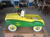JD 2 tone green & yellow pedal car by Gearbox