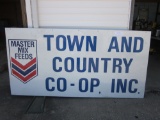 Town & Country metal sign