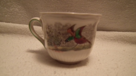 Royal Dalton tea cup w/ pheasant, marked Made in England Royal Dalton Biffbeck, 2.25”x3”