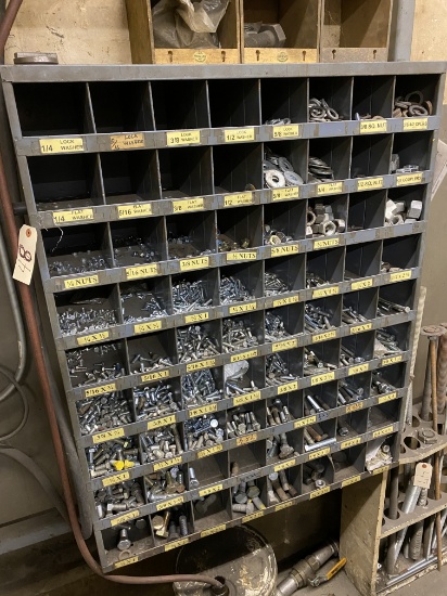 72 hole bolt bin w/ hardware