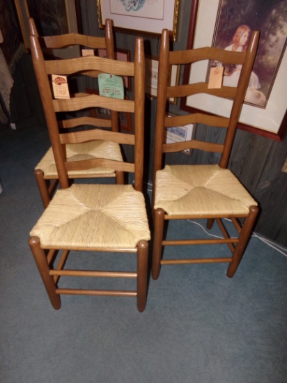 3 Ladder Back Chairs