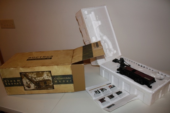 Bucyrus Steam Shovel Train w/box, packaging, and literature