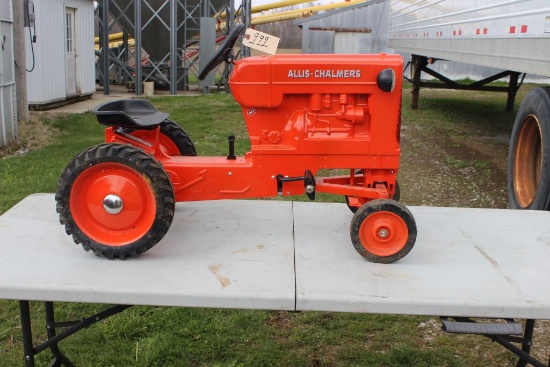 Allis Chalmers D-17 signed, WF pedal tractor