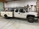 06 Chevy 3500 tool panel truck w/ custom rack, ext. cab