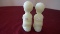 Fenton, custard pair of praying children, unmarked, 4” x 1 1/2”