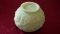 Fenton, green rose bowl, lily pad, 3” x 4 1/2”