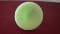 Fenton, green bud base, lily pad, unmarked, 10” x 2 1/2”