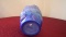Fenton, blue fish vase, marked Fenton, 6 1/2” x 5 3/4”