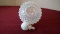 Fenton, white opalescent hobnail perfume with white stopper (no cork), unmarked, 5 1/4” x 4”