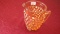 Fenton, topaz hobnail creamer, unmarked, 3” x 3”