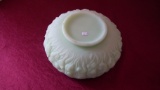 Fenton, light green lily pad bowl, marked Fenton, 3” x 8”