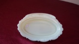 Fenton, covered butter dish, oblong, unmarked, 7 1/2”