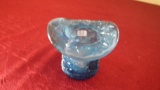 Boyd's Crystal Art Glass, top hat, marked Boyd's, 2 1/2” x 3”