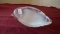 Fenton, white opalescent duck, marked Fenton, 2 ¼” x 4 3/4”