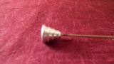 Hat/Lapel pin, silver metal 4 stacked, 5 1/2” long