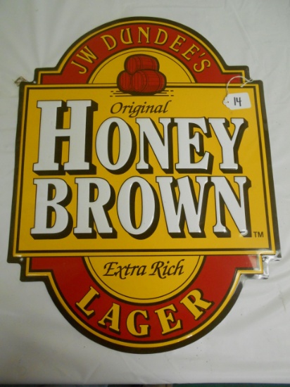 Honey Brown Tin Sign