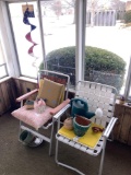 2 Lawn Chairs, Watering can, & misc.