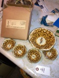 Planters Mr. Peanut tin bowl Set in Orig. shipping box