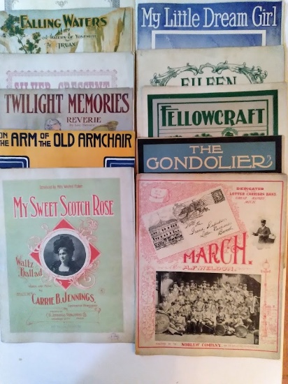 Sheet music for piano. Set of 14