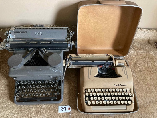 Royal and Smith-Carona typewriters